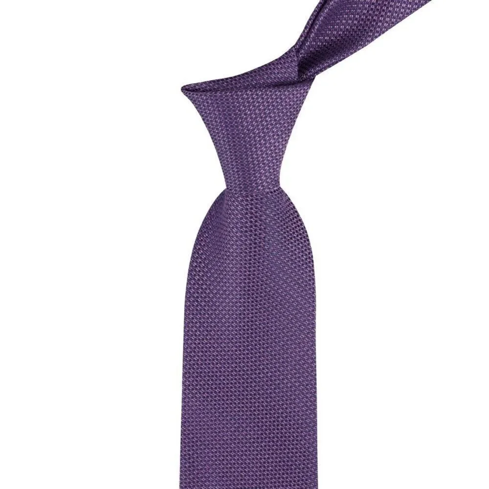 NWT Tommy Hilfiger Men's Juniper Textured Purple Silk Blend Neck Tie